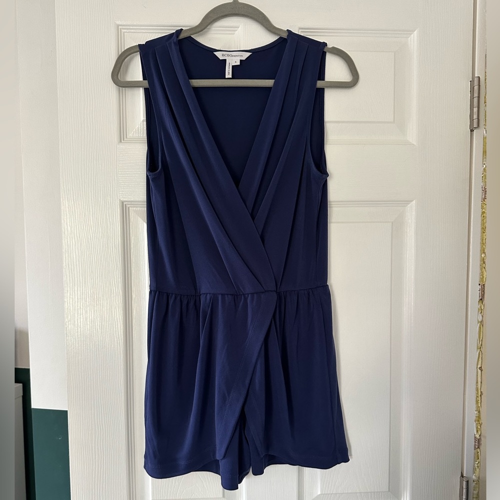 BCBGeneration Navy Romper